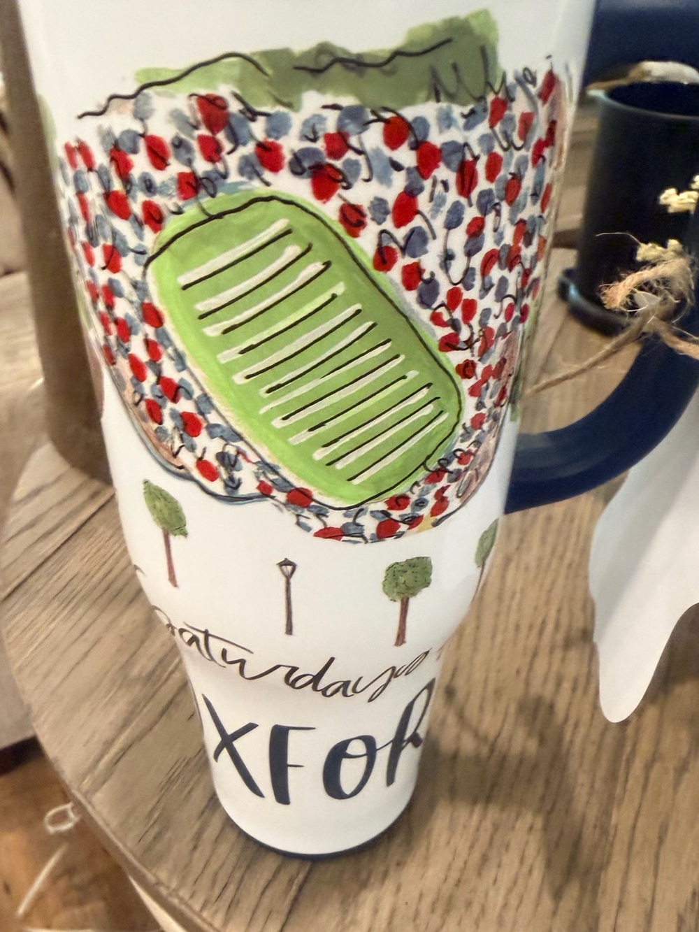 OXFORD MS SWIG LIFE Travel Mug with Navy Handle